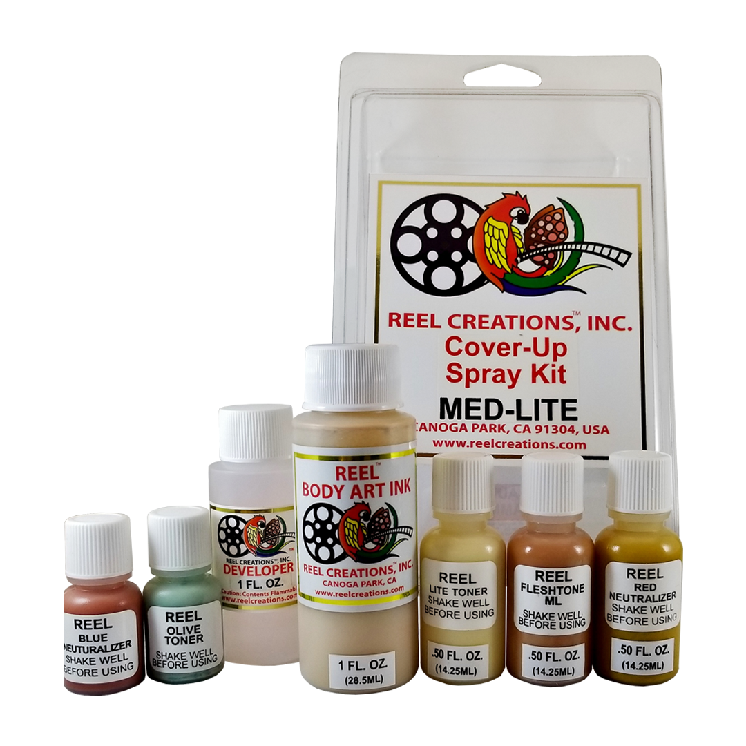 Reel Creations Cover Up Spray Kit Med-Lite