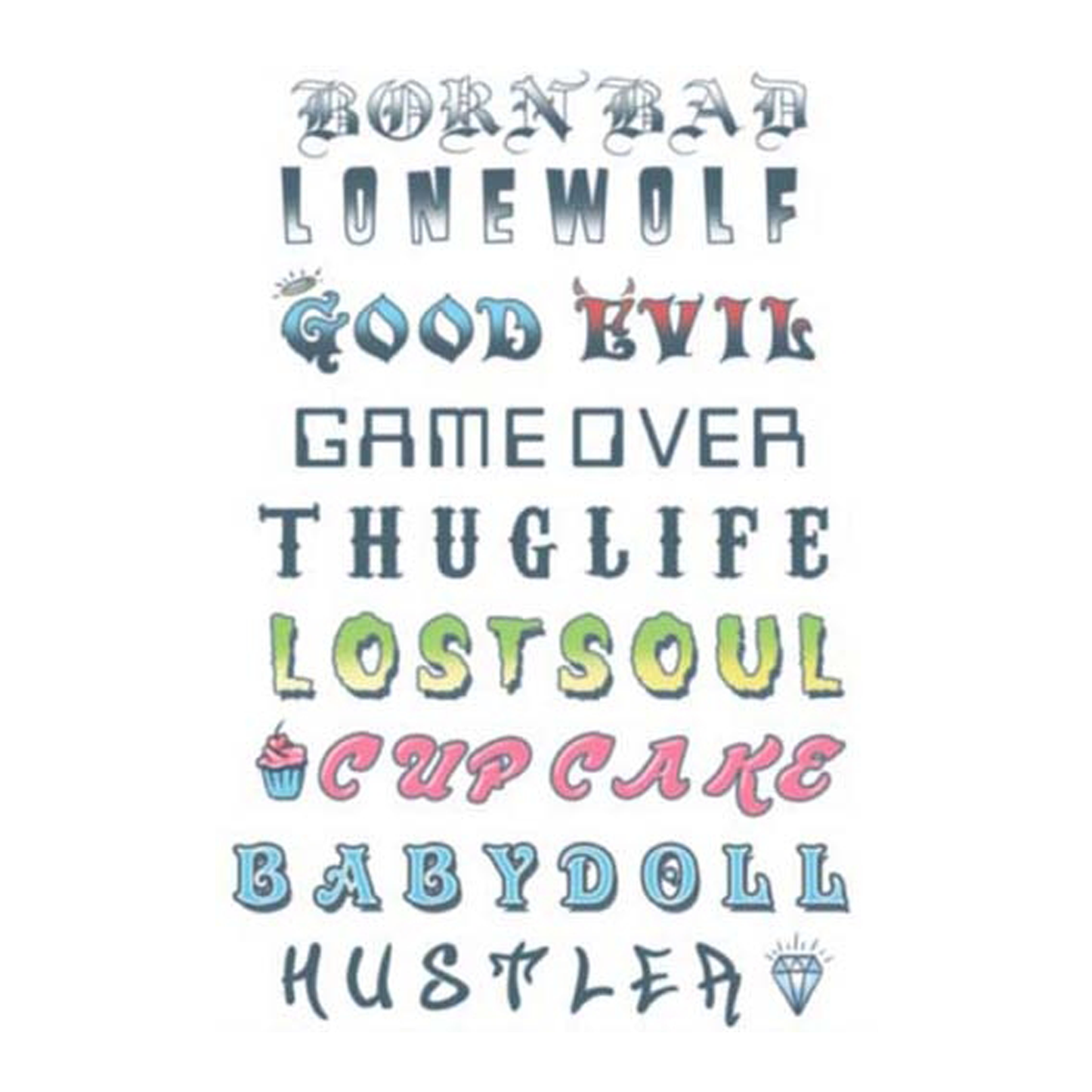 Tinsley Knuckle Phrases Tattoo