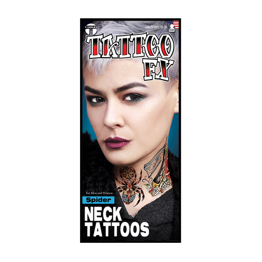 Tinsley Spider Neck Tattoo