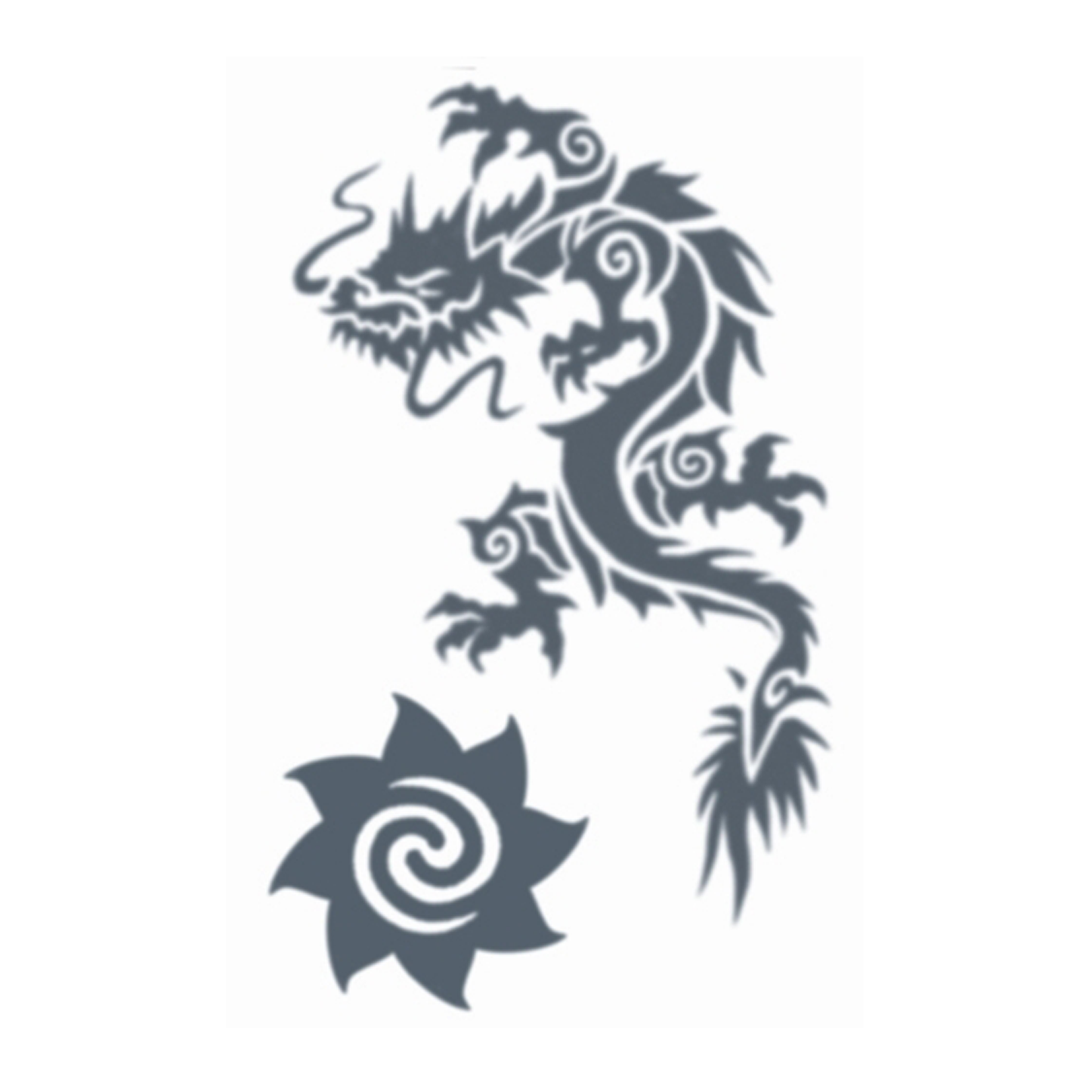 Tinsley Dragon Tribal Tattoo