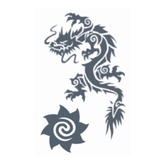Tinsley Dragon Tribal Tattoo