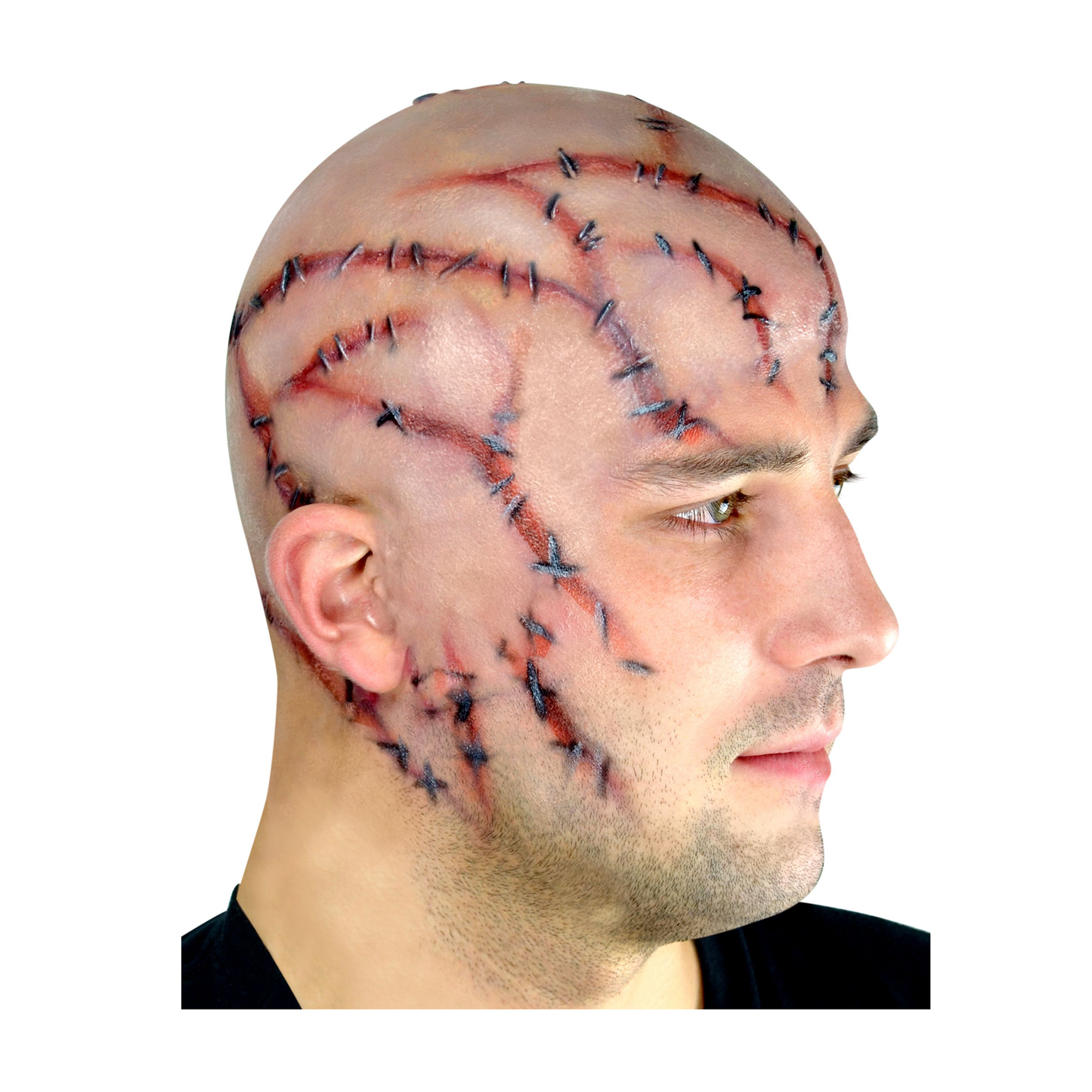 Woochie Stitches Bald Cap Prosthetic