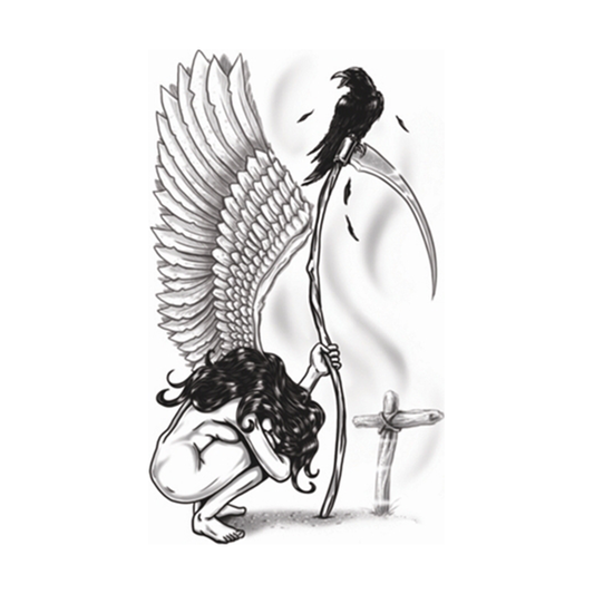 Tinsley Angel of Death Goth Tattoo