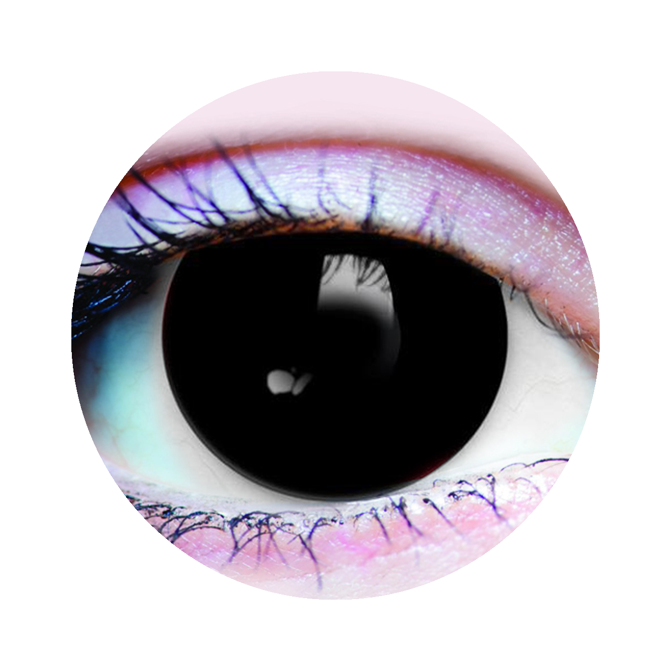 Black Mini Sclera Contact Lenses