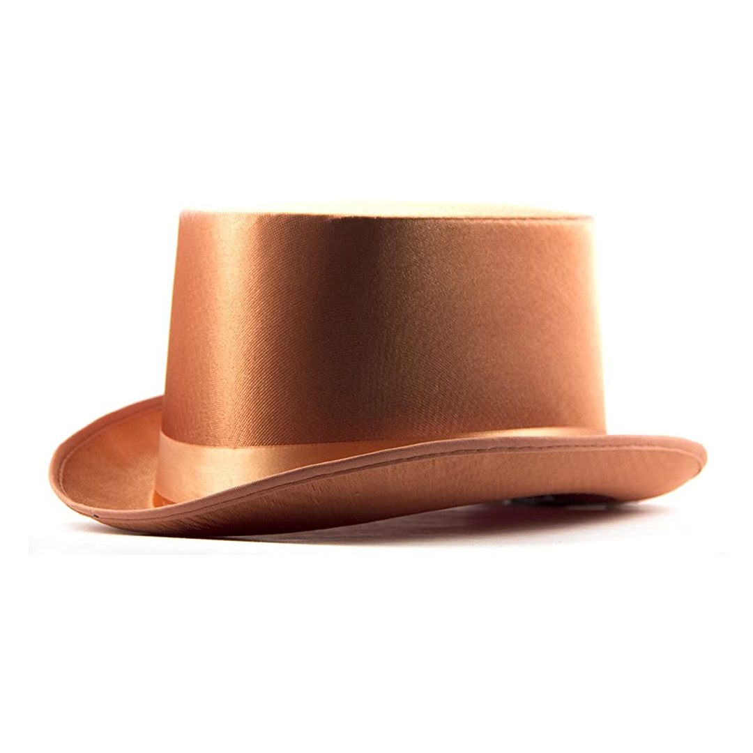 Satin Top Hat Brown