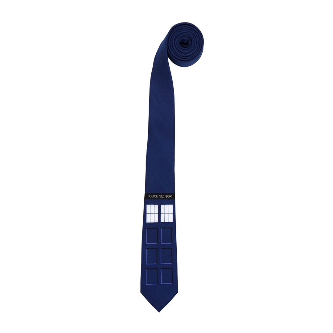 Dr. Who Tardis Skinny Tie