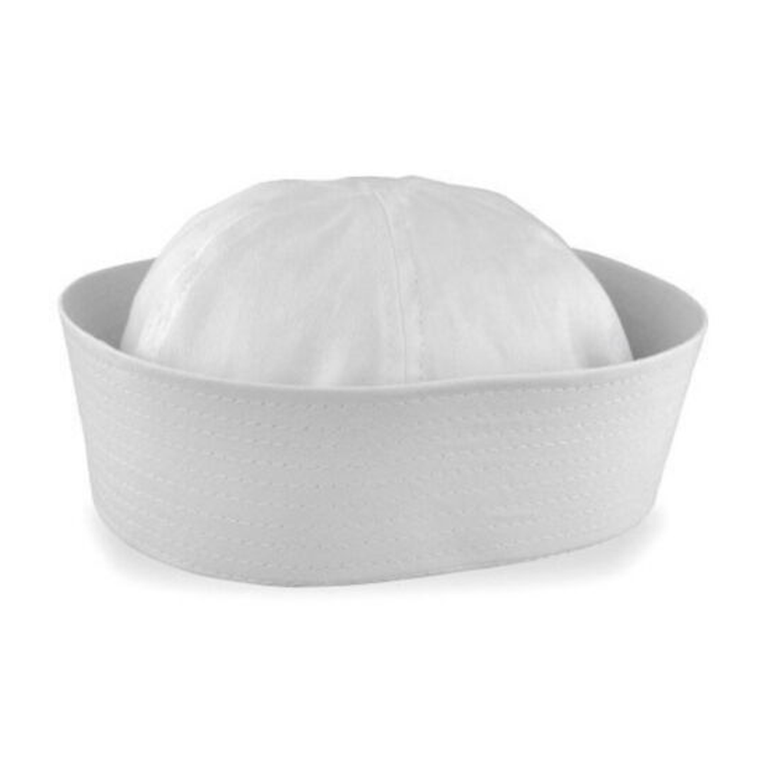 White Gob Sailor Hat