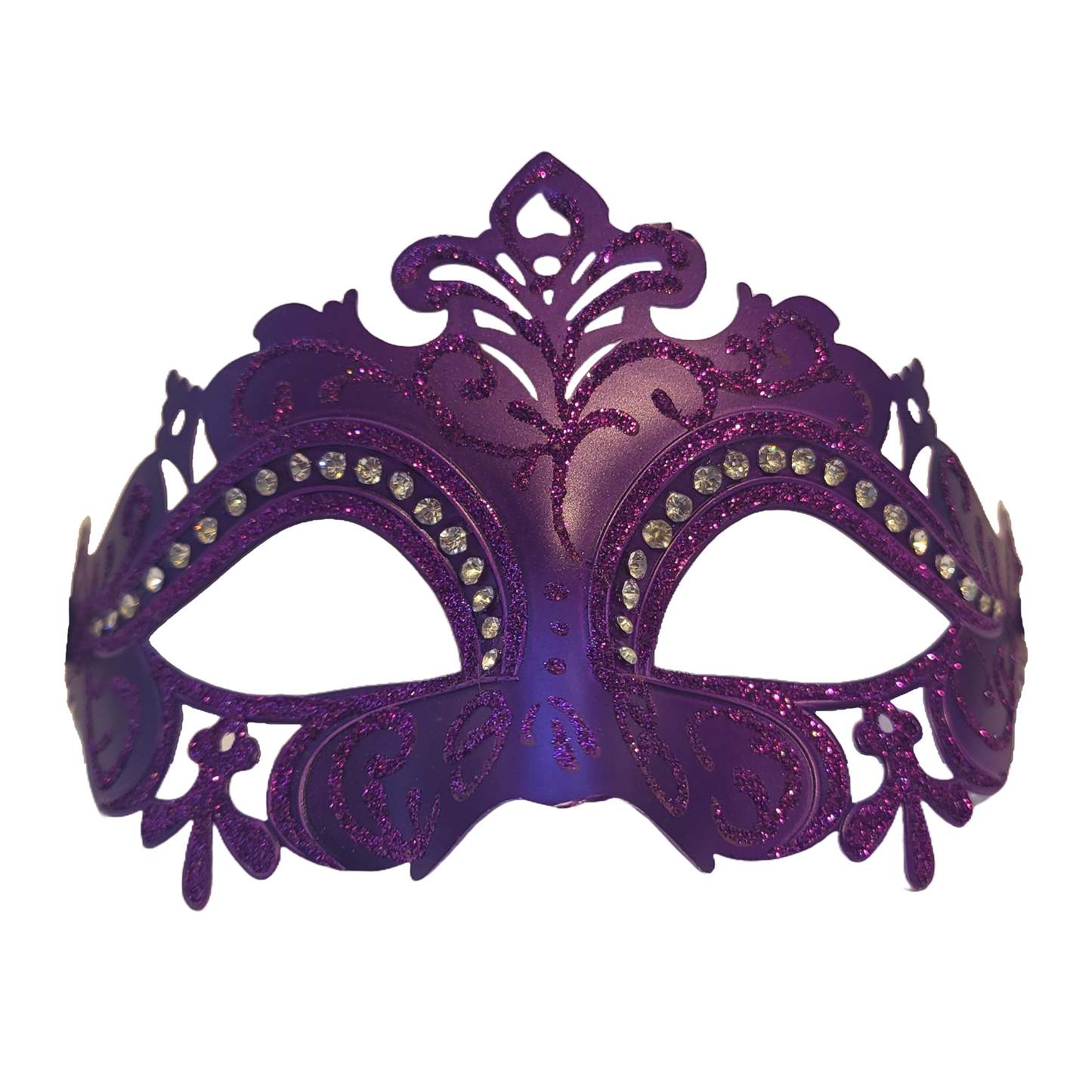 Venetian Rhinestone Mask - Purple