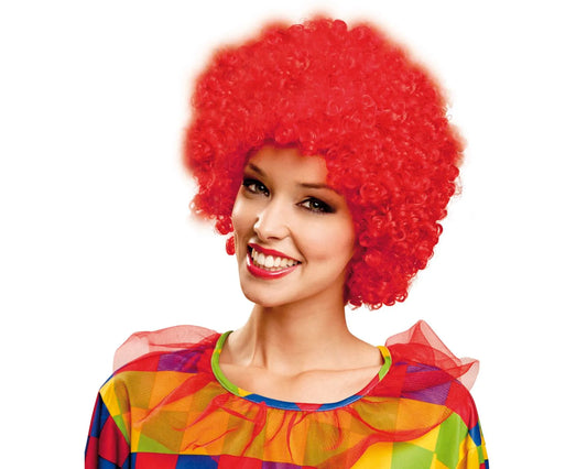 Curly Afro Wig - Red