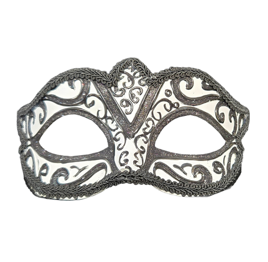 Black and White Venetian Mask