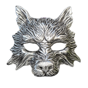 Half Face Wolf Mask