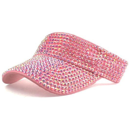 Pink Rhinestone Visor