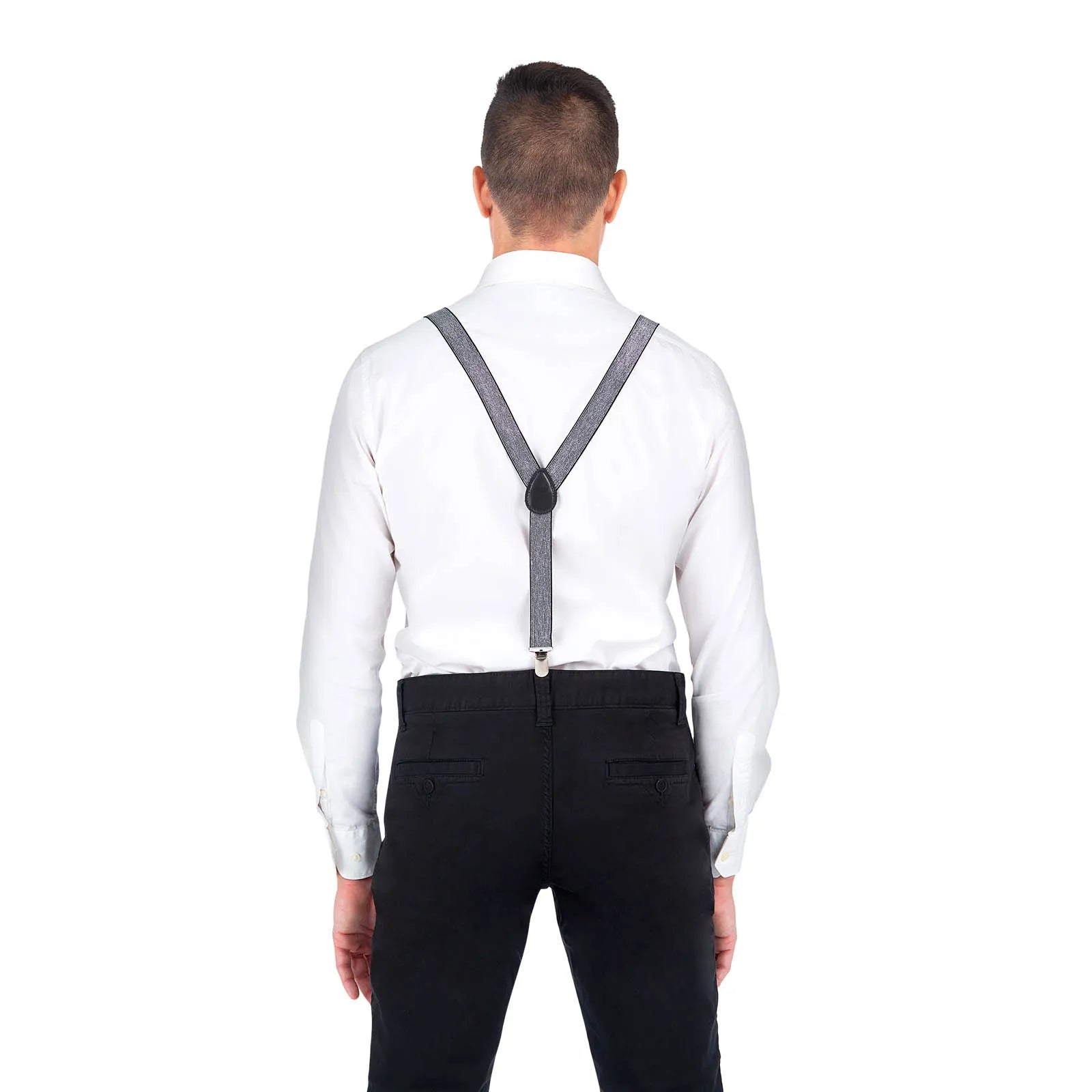 Silvery Sparkly Suspenders