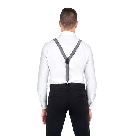 Silvery Sparkly Suspenders