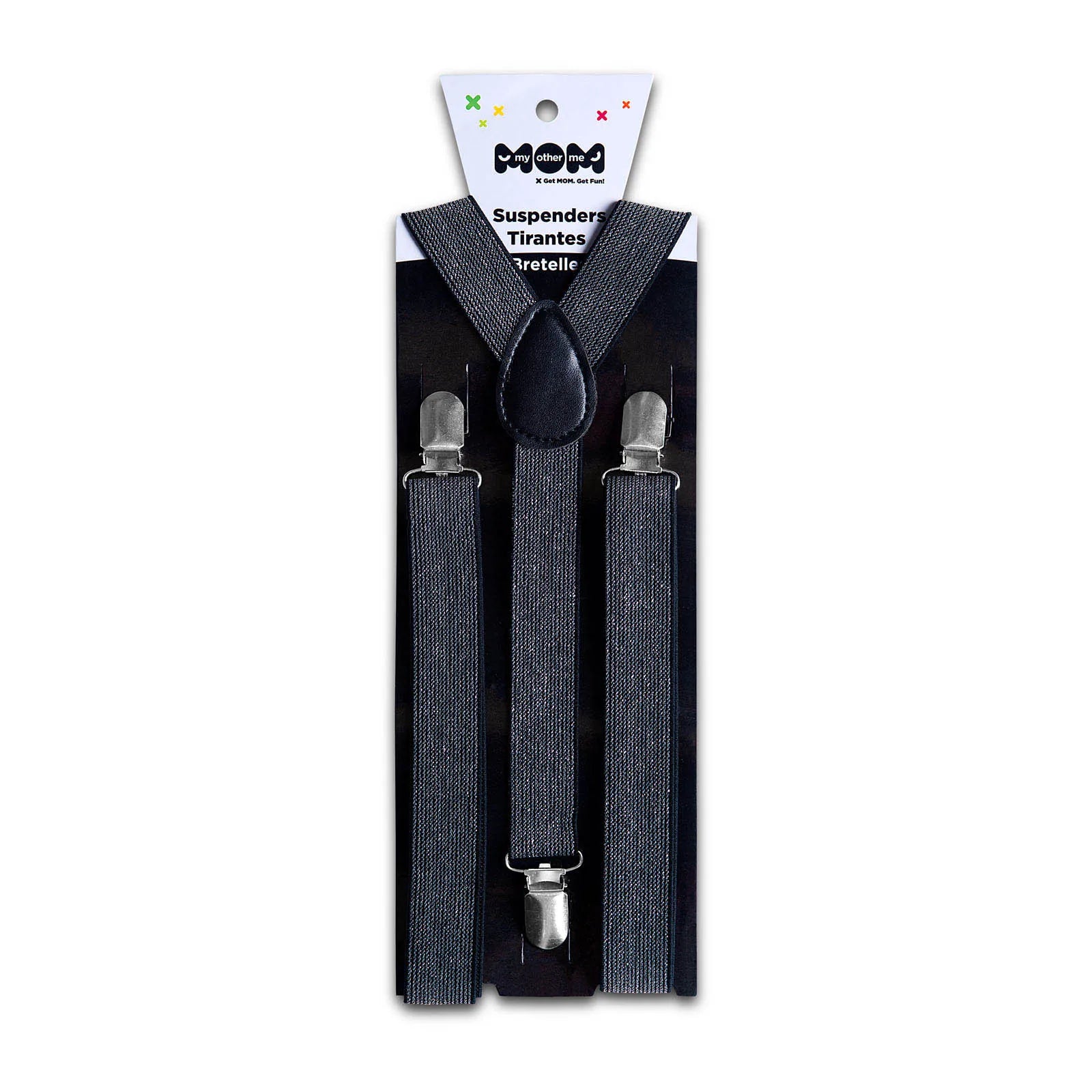 Silvery Sparkly Suspenders