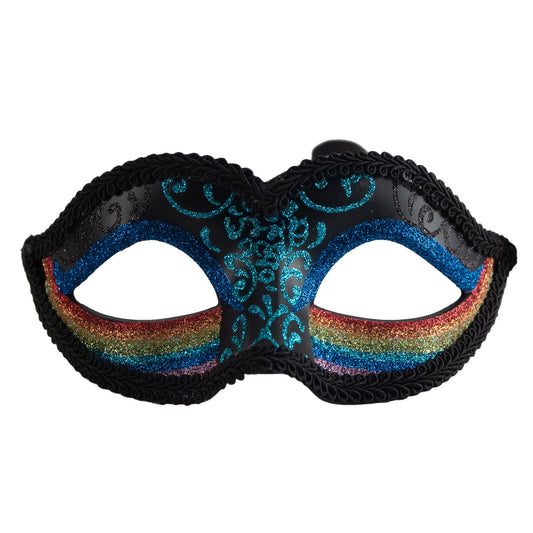 Blue Dark Rainbow Mask