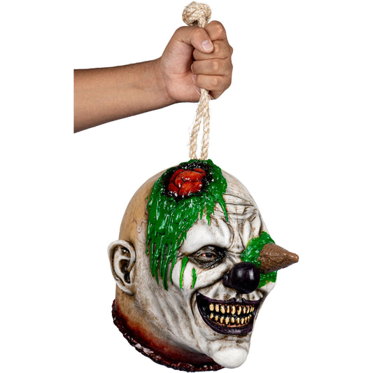 Ghoulish Decapitated Frosty Clown Hanging Prop