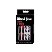 Ghost Face Blood Drip Nails