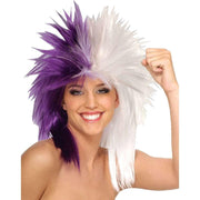 Purple White Fanatics Wig