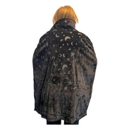 Black Moon and Stars Witch Cape