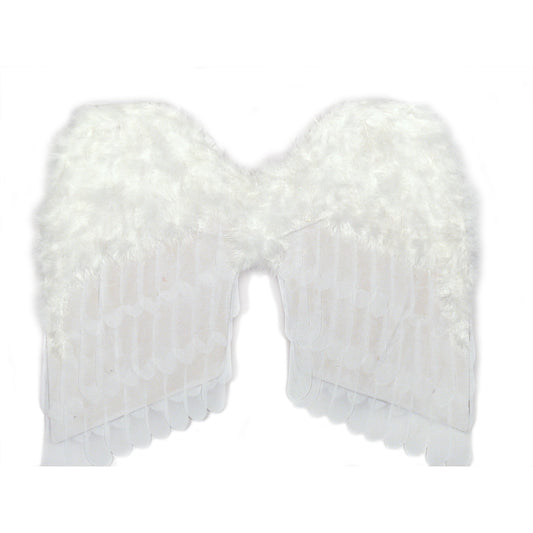 24" White Feather Wings