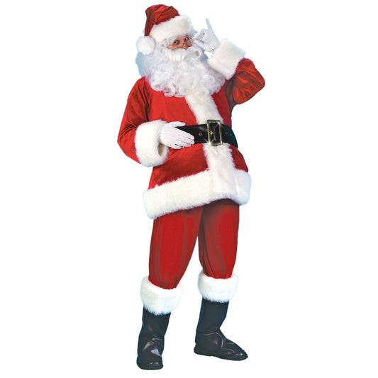 Plus Sized Deluxe Velvet Santa Suit