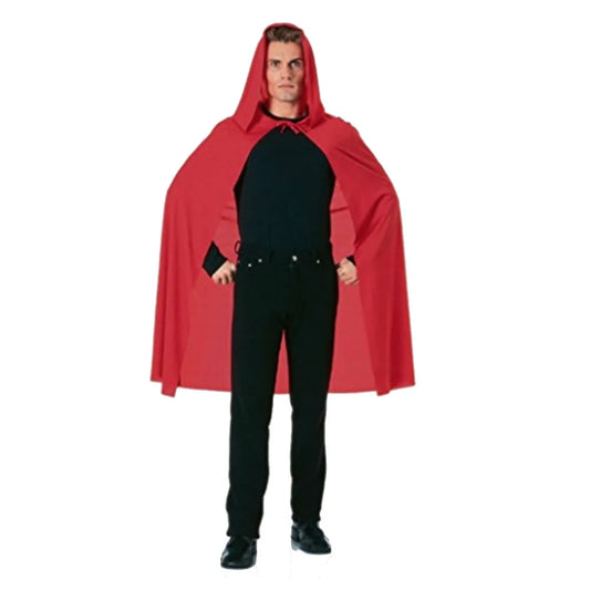 45" Cape with Hood Red