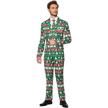 Green Nordic Christmas Suit