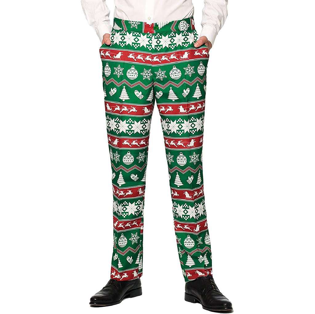 Green Nordic Christmas Suit