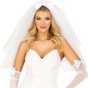 Tiered White Bridal Veil