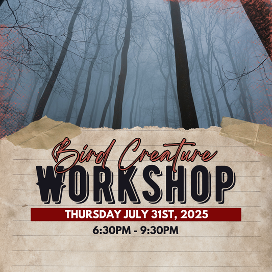 2025 Bird Creature FX Make Up Workshop - July 31st