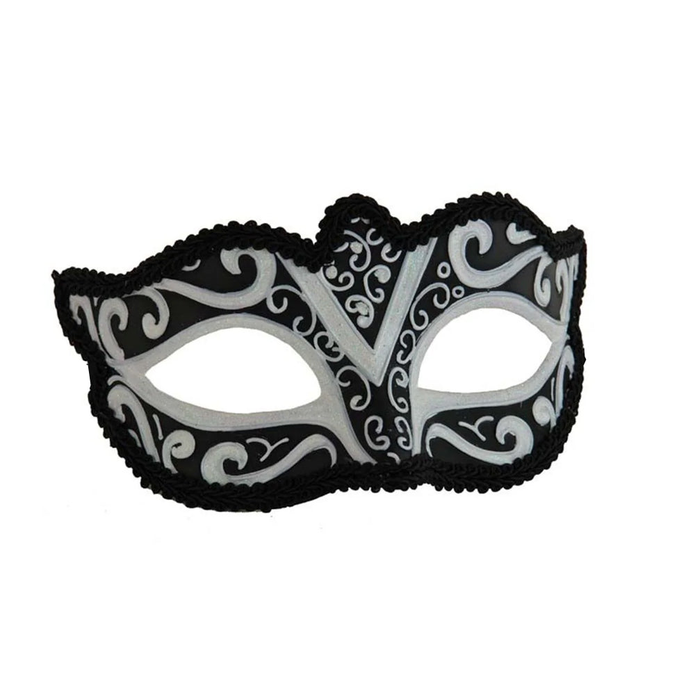 Black and White Venetian Mask