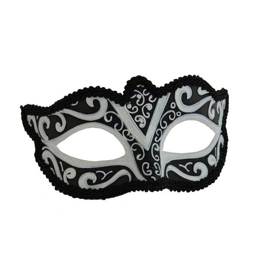 Black and White Venetian Mask
