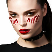 Blood Tears Glitter Tattoo