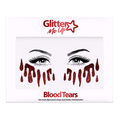 Blood Tears Glitter Tattoo