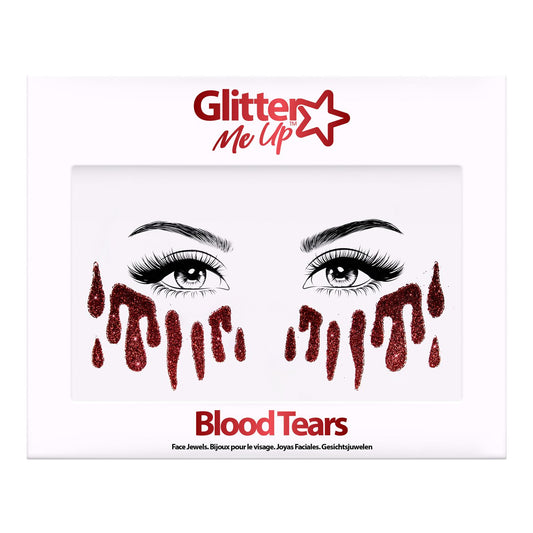 Blood Tears Glitter Tattoo