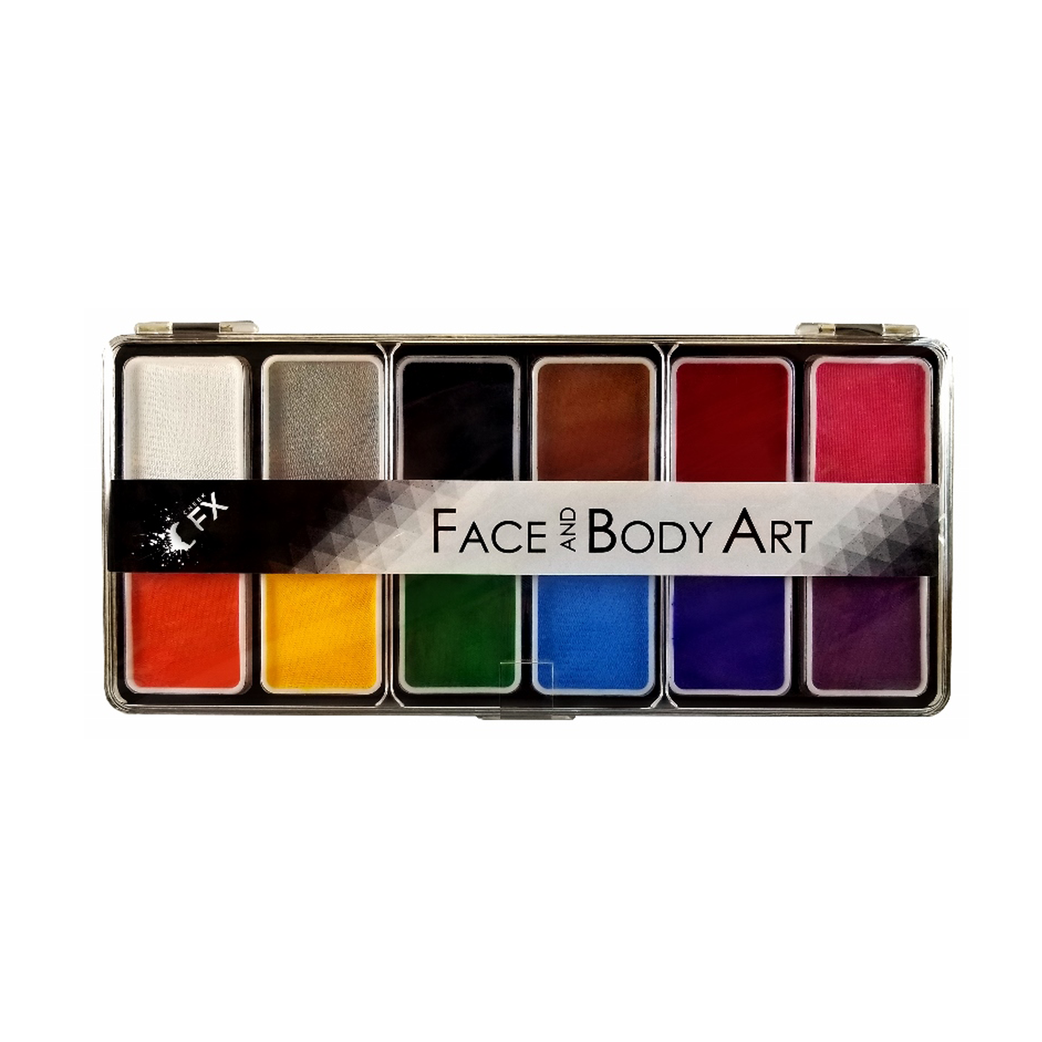 CheekFX 12 Colour Essential Face Paint Palette