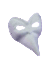 Long Nose Mask - White