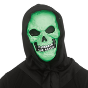 Green Blacklight Skull Mask
