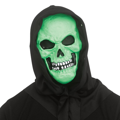 Green Blacklight Skull Mask