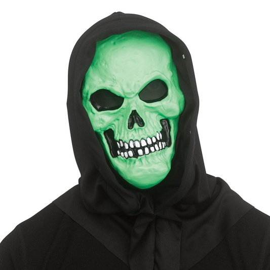 Green Blacklight Skull Mask