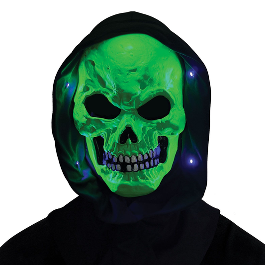 Green Blacklight Skull Mask