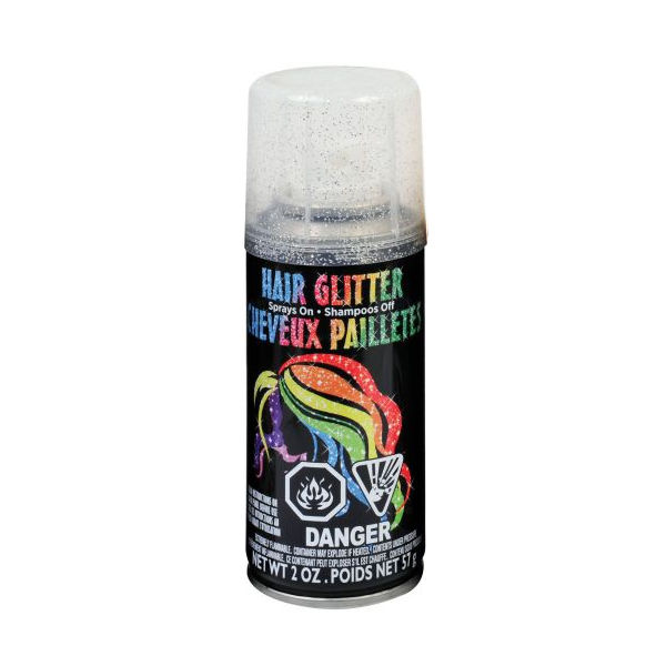 Silver Glitter Hair Spray