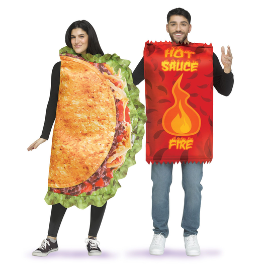 Taco and Hot Sauce Couple Costume
