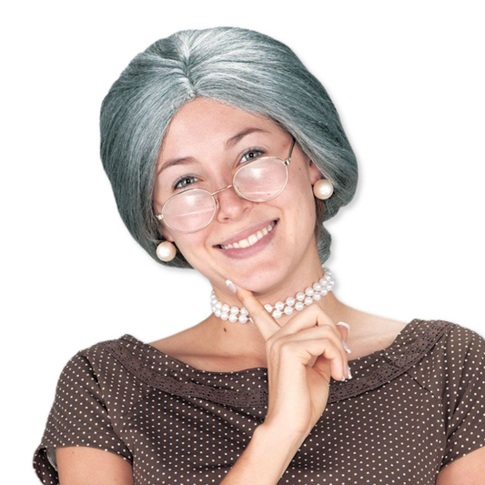 Old Lady Grey Wig