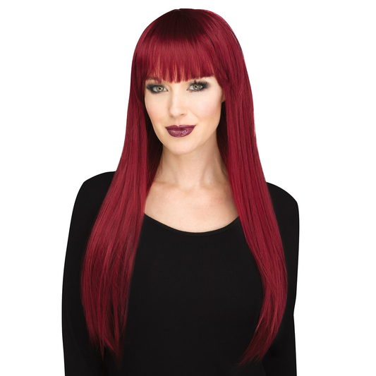 Party Girl Burgundy Wig
