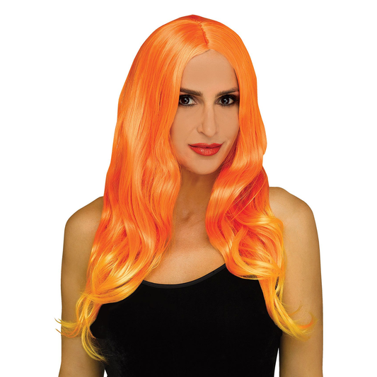 Layered Pumpkin Orange Ombré Wig