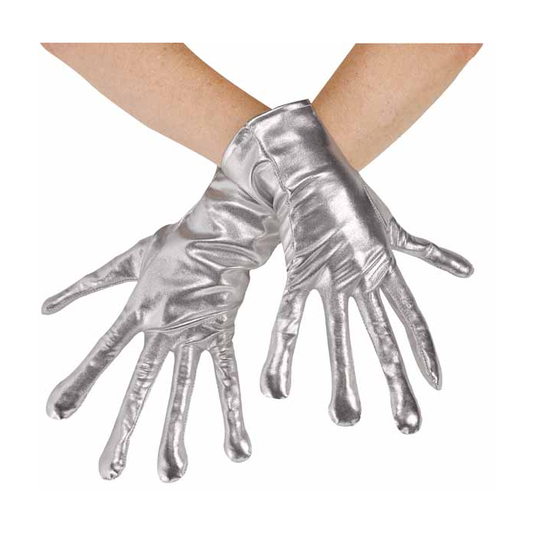 Silver Alien Gloves