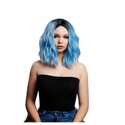 Fever Cara Two-Tone Baby Blue Wig