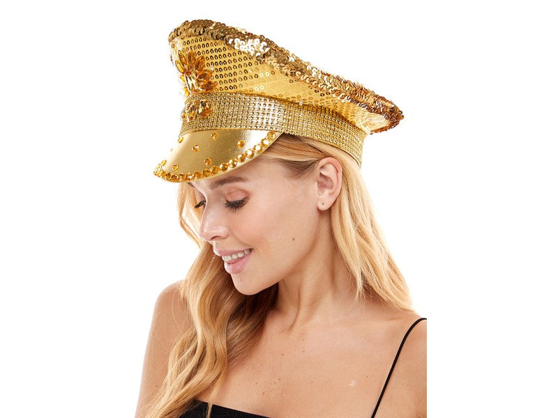 Light Up Festival Hat - Gold